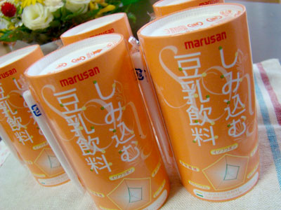 しみこむ豆乳飲料
