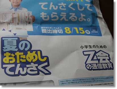 Z会小学生コース　夏のおためし添削
