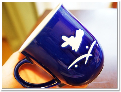 京都たち吉特製“美濃焼”うさぎのマグカップ