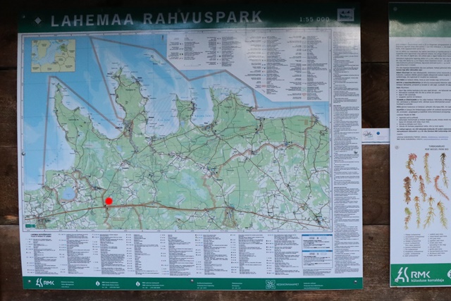 ラヘマー国立公園 ヴィル湿原 地図