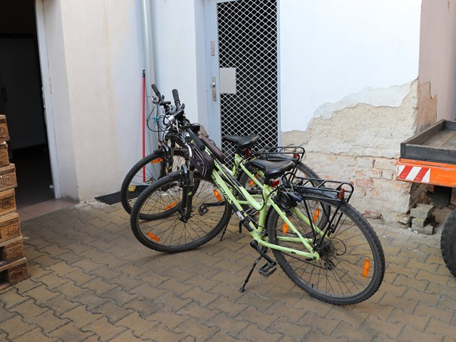 チェコ鉄道駅で自転車を借りてサイクリング