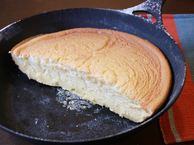 ダクタイルパンでスフレパンケーキを焼いたところ