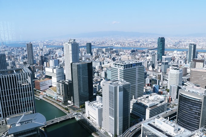 コンラッド大阪40階からの眺望