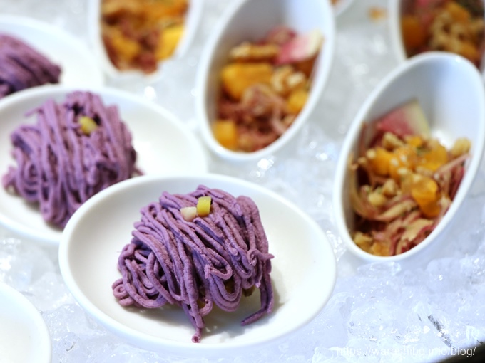 紫薩摩芋のセイボリーモンブラン