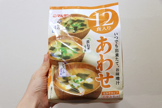 即席あわせ12食(生みそタイプの即席みそ汁)