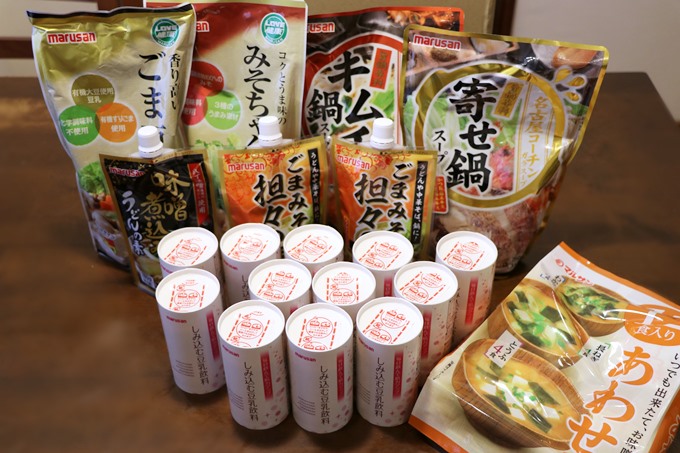 マルサンアイの豆飲料&鍋セット